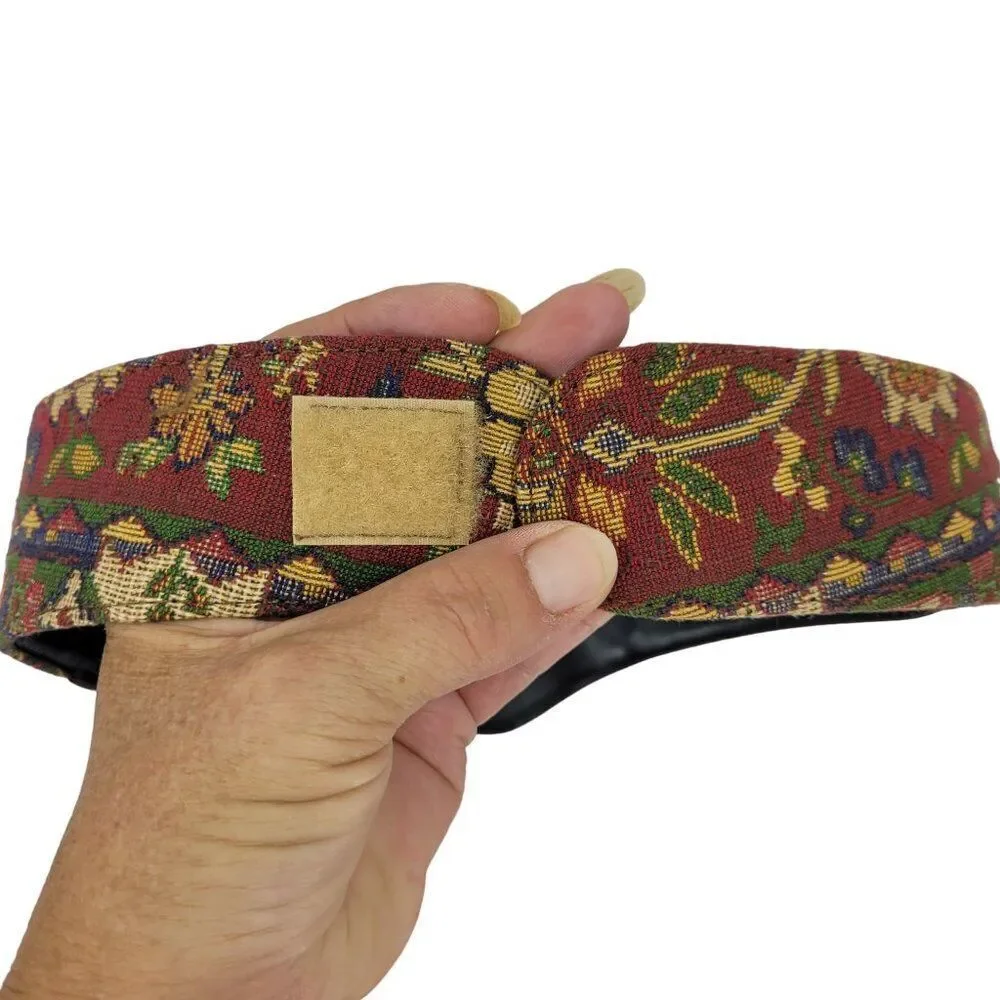 Vtg Womens Victorian Revival Belt Sz S Statement Regal‎ Tapestry Renaissance